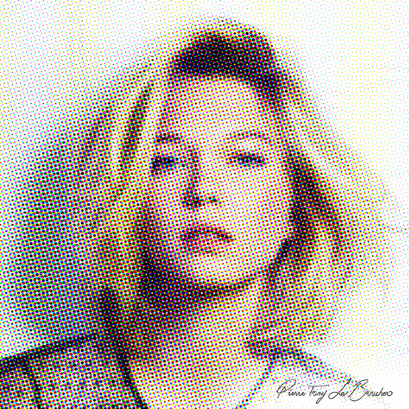 Portrait intitulé Léa Seydoux traité par dilution optique.
