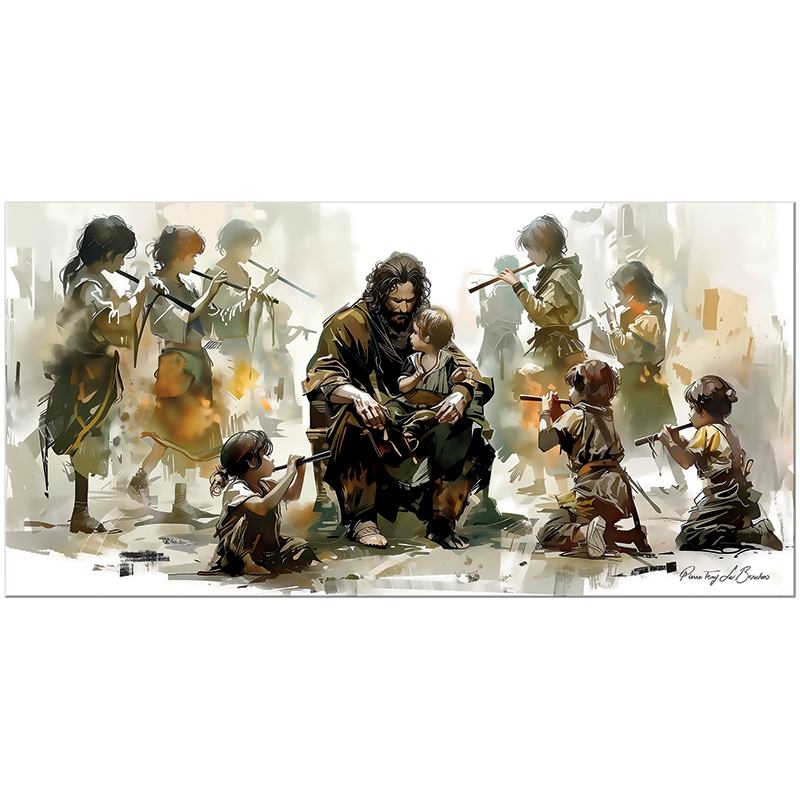 Parabole des enfants dans la place publique — Pierre Tomy Le Boucher