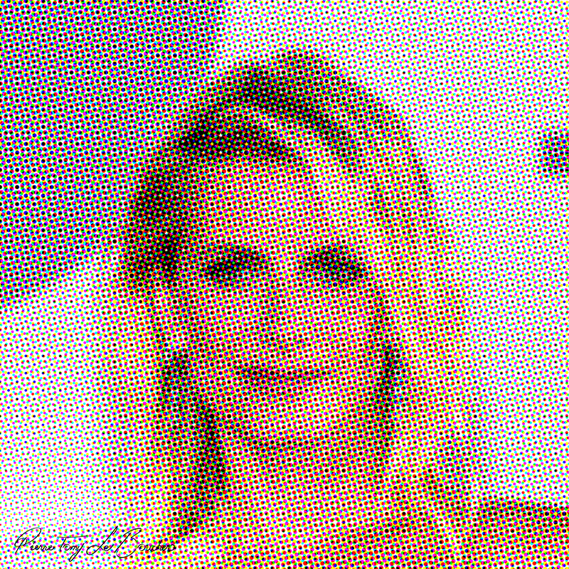 Portrait intitulé Mélanie Laurent traité par dilution optique.