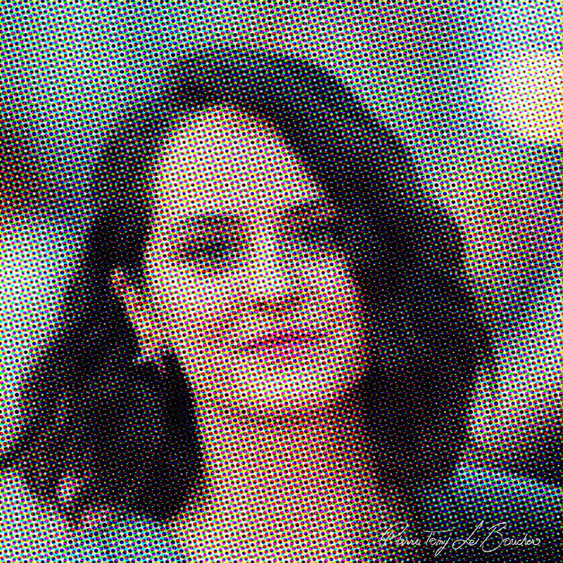 Portrait intitulé Noémie Merlant traité par dilution optique.