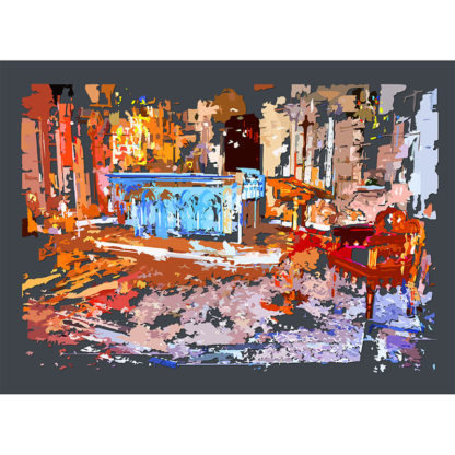 Peinture numérique sur toile de Choeur de ESJLA de l'exposition Comma