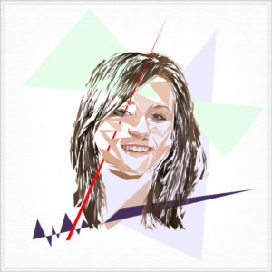 Évènementiel : Portrait à la manière de l'éloge de l'approximation Évènementiel : Peinture numérique de Jessika Latouche