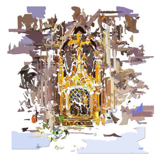 Peinture numérique sur toile de Tabernacle de l'exposition Comma