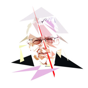 Jacques Delors - Un personnage politiques représentés à la façon de l'éloge de l'approximation