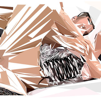 Peinture numérique sur toile de « Pantyhose » à la manière de l'éloge de l'approximation