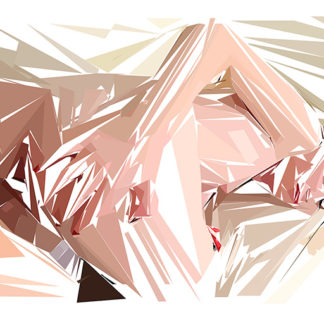 Peinture numérique sur toile de « Teen » à la manière de l'éloge de l'approximation