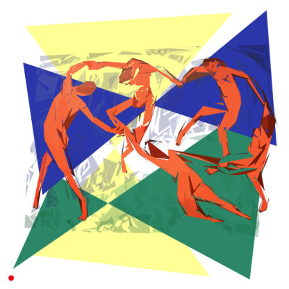 Appropriation et remake de « La Danse - 1910 » de Henri Matisse dans le cadre de l'éloge de l'approximation et la perception liée à la mémoire vaporeuse.