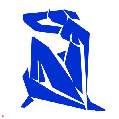 Appropriation et remake du tableau « Nu Bleu - 1952 » d'Henri Matisse dans le cadre de l'éloge de l'approximation et la perception liée à la mémoire vaporeuse.