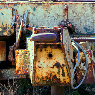 Détail SNCF possédant les stigmates du temps et de l'usage.