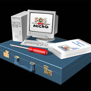 Valise de la société SOS Micro - Illustration 3D réalisée dans le cadre d'une communication marketing