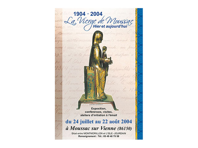 Édition avec les affiches de la vierge de Moussac