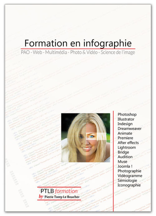 Catalogue de la formation en infographie par le centre de formation PTLB - Formation