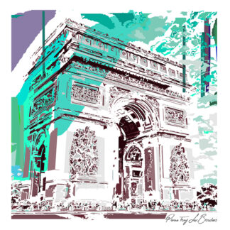 Arc de Triomphe - Cette déconstruction appelle le regardeur à puiser dans sa mémoire pour reconstruire par le souvenir et la remémoration d’informations perdues dans un océan d’incertitude.